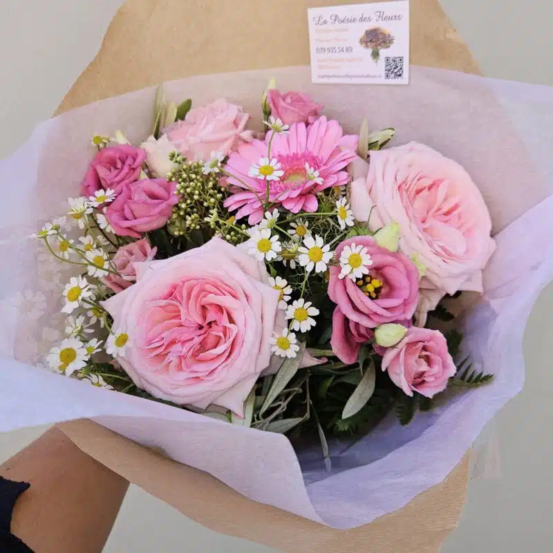 Bouquet de fleurs livraison rapide genève