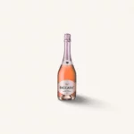 parhelie rosaline Genève bouteille rosé Pinot Noir accompagnant bouquet poudré élégant sur fond noir