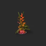 bouquet tropical Genève : héliconias corail, protéas et hortensia dans un arrangement contemporain