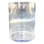 vase verre Genève cylindrique transparent Silence de Cristal, écrin épuré pour bouquets haut de gamme
