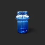 vase cobalt Genève en verre soufflé bleu translucide, cylindre élégant prêt à accueillir un bouquet poétique