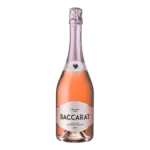 parhelie rosaline Genève bouteille rosé Pinot Noir accompagnant bouquet poudré élégant sur fond noir