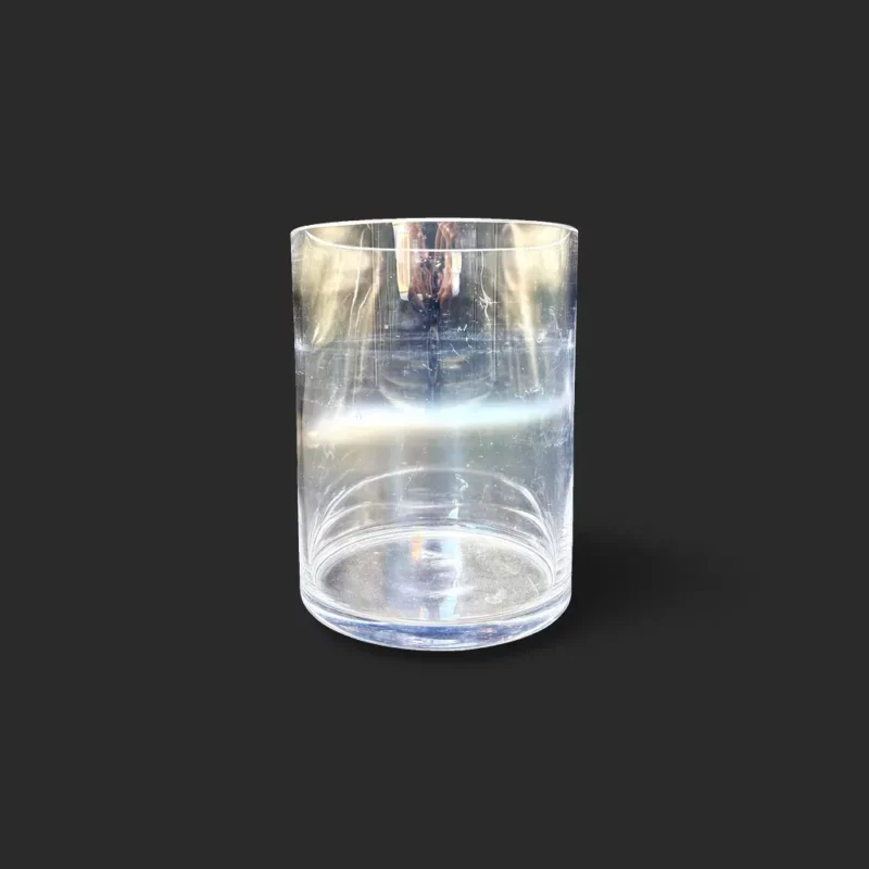 vase verre Genève cylindrique transparent Silence de Cristal, écrin épuré pour bouquets haut de gamme