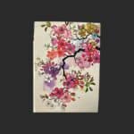 Carte de voeux encre de Sakura