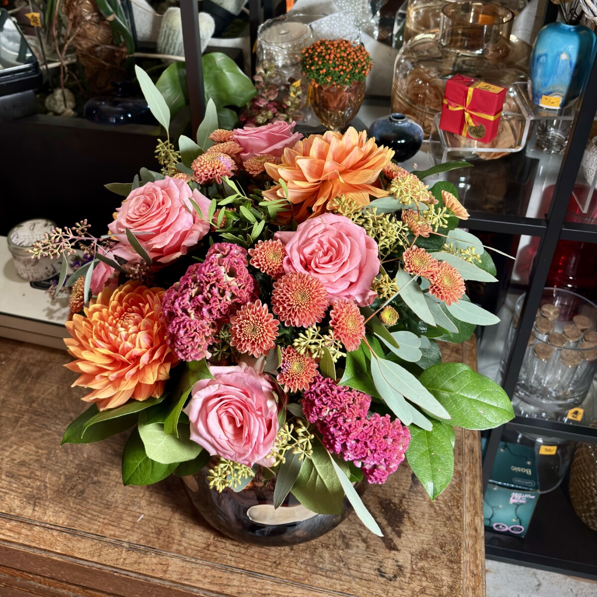 Bouquet Octobre, Dahlias Genève
