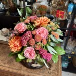Bouquet Octobre, Dahlias Genève