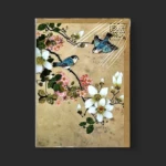 carte soie de sakura Genève - carte artisanale magnolias et fleurs de cerisier pour accompagner bouquets