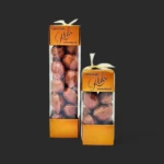 velours amandin Genève - coffret deux boîtes chocolat Rohr dorées à associer au bouquet