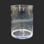 vase verre Genève cylindrique transparent Silence de Cristal, écrin épuré pour bouquets haut de gamme