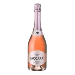 parhelie rosaline Genève bouteille rosé Pinot Noir accompagnant bouquet poudré élégant sur fond noir